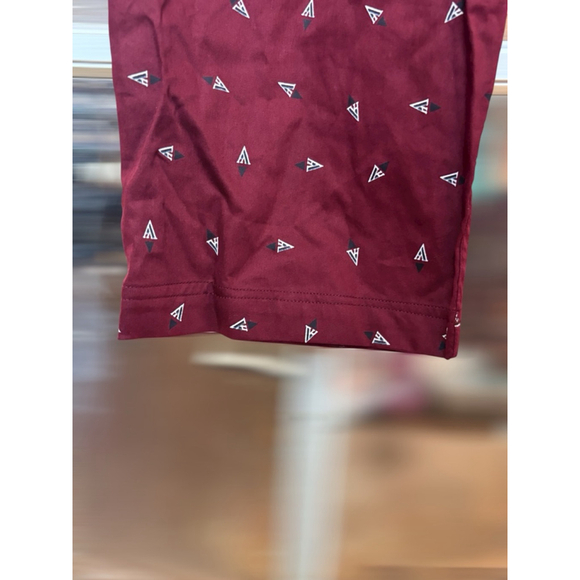 Van Heusen Men's Small Red Casual Woven Printed Pajama Loungewear Bottoms - Picture 6 of 12